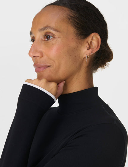 Sweaty Betty Modal High Neck Base Layer Top - Blackimages3- The Sports Edit