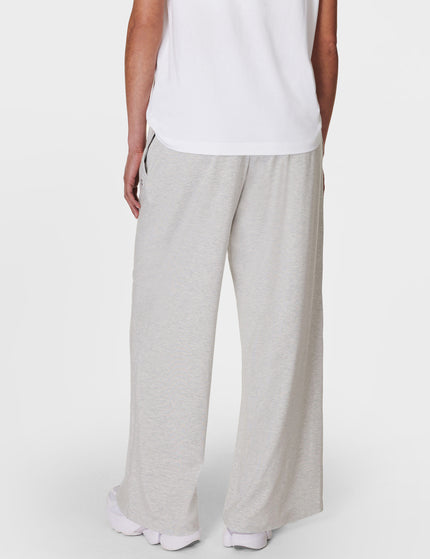 Sweaty Betty Modal Wide Leg Trousers - Light Grey Marlimages2- The Sports Edit