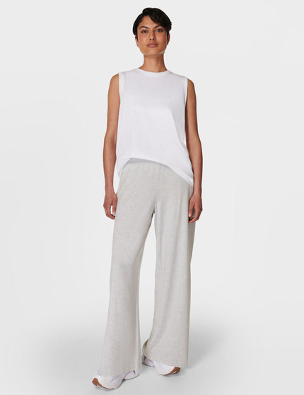 Sweaty Betty Modal Wide Leg Trousers - Light Grey Marlimages5- The Sports Edit