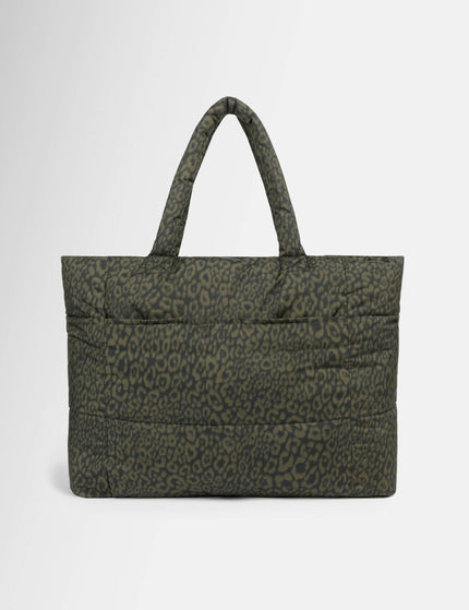 Sweaty Betty Nimbus Cloud Tote Bag - Large Green Leopard Printimages1- The Sports Edit