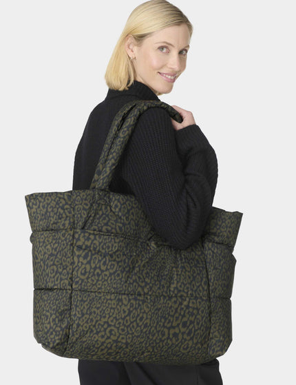 Sweaty Betty Nimbus Cloud Tote Bag - Large Green Leopard Printimages6- The Sports Edit