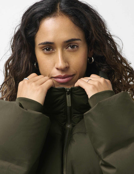 Sweaty Betty Nimbus Mid Waterproof Puffer - Nori Greenimages3- The Sports Edit