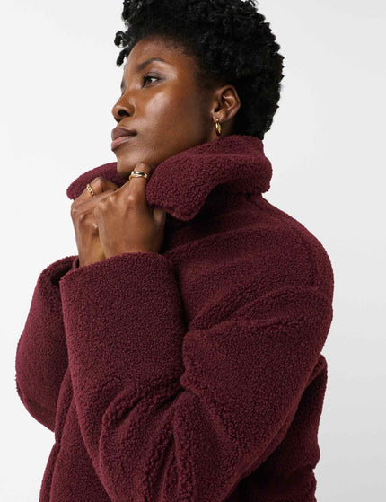 Sweaty Betty Nimbus Short Sherpa Jacket - Malbec Redimages3- The Sports Edit