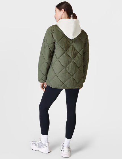 Sweaty Betty On The Move Quilted Jacket - Ivy Greenimages4- The Sports Edit