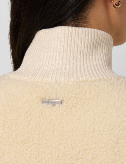Sweaty Betty Plush Fleece Ribbed Gilet - Ecru Beigeimages4- The Sports Edit