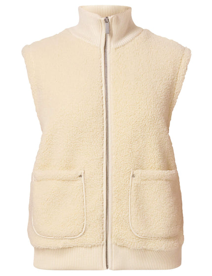 Sweaty Betty Plush Fleece Ribbed Gilet - Ecru Beigeimages7- The Sports Edit