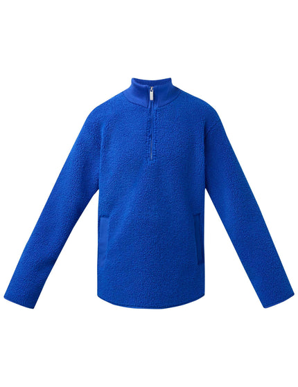 Sweaty Betty Plush Fleece Ribbed Half Zip - Prussian Blueimages6- The Sports Edit