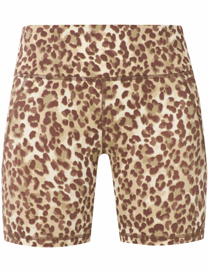 The Sports Edit The Power Pulse Shorts Set - Beige Ink Leopardimages8- The Sports Edit