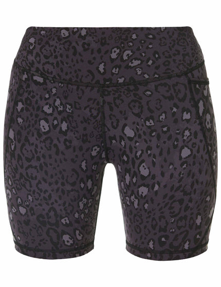 Sweaty Betty Power 6" Cycling Shorts - Black Luxe Leopardimages8- The Sports Edit
