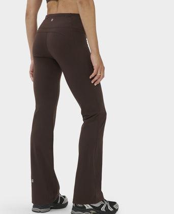 Power Gym Flared Leggings - Espresso Brown