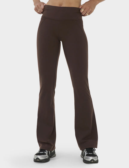 Sweaty Betty Power Gym Flared Leggings - Espresso Brownimages1- The Sports Edit