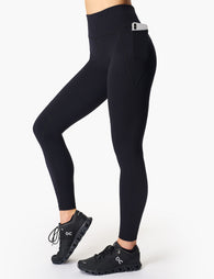 Power 7/8 Gym Leggings - Ultra Black Camo Print, Women's Leggings