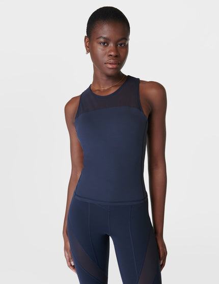 Sweaty Betty Power Illusion Workout Tank - Navy Blueimages2- The Sports Edit