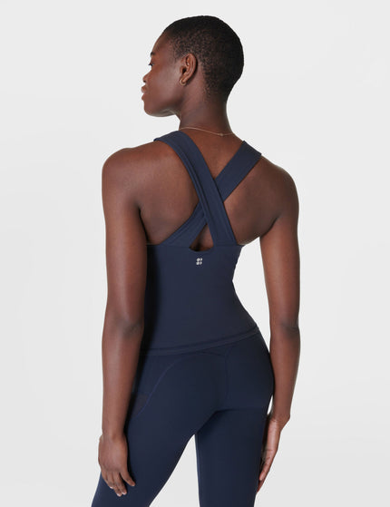 Sweaty Betty Power Illusion Workout Tank - Navy Blueimages1- The Sports Edit