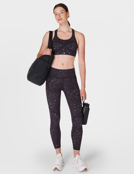 Sweaty Betty Power Medium Support Sports Bra - Black Luxe Leopard Printimages5- The Sports Edit