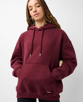 Premium Brushed Classic Hoody - Malbec Red