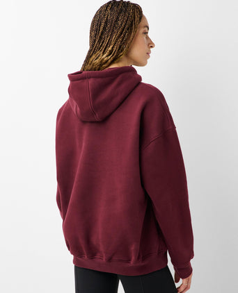 Premium Brushed Classic Hoody - Malbec Red