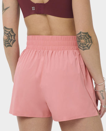 Running Shell Shorts - Melrose Pink