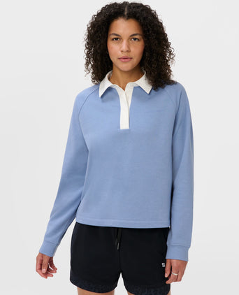 Revive Rugby Sweatshirt - Faded Blue