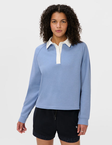 Sweaty Betty Revive Rugby Sweatshirt - Faded Blueimages1- The Sports Edit