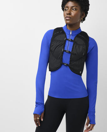 Runner's High 6 Pocket Vest - Black Reflective