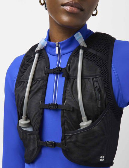 Sweaty Betty Runner's High 6 Pocket Vest - Black Reflectiveimages3- The Sports Edit