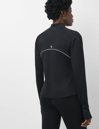 Runner's High Bonded Half Zip - Black