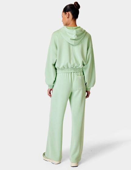 Sweaty Betty Sand Wash Cloud Weight Crop Hoody - Butter Greenimages3- The Sports Edit