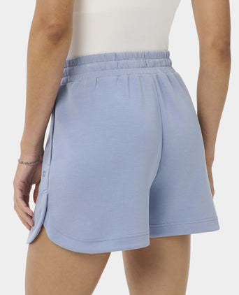 Sand Wash CloudWeight High Waisted Shorts - Laguna Blue