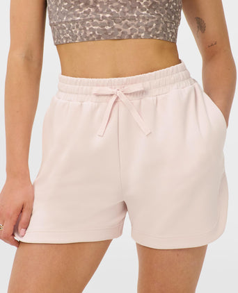 Sand Wash CloudWeight High Waisted Shorts - Sundust Pink