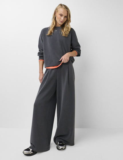 Sweaty Betty Sand Wash Pin Stripe Track Pant - Soot Greyimages4- The Sports Edit