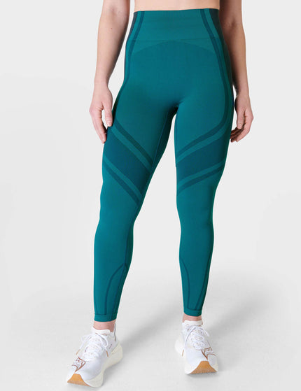 Sweaty Betty Silhouette Sculpt Seamless Workout Leggings - Reef Teal Blue/Navy Blueimages1- The Sports Edit