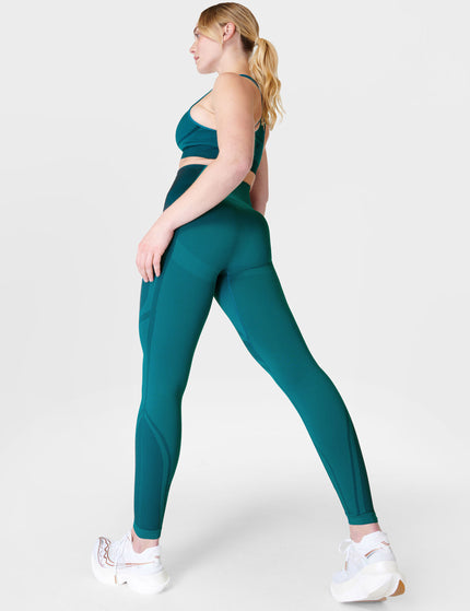 Sweaty Betty Silhouette Sculpt Seamless Workout Leggings - Reef Teal Blue/Navy Blueimages5- The Sports Edit