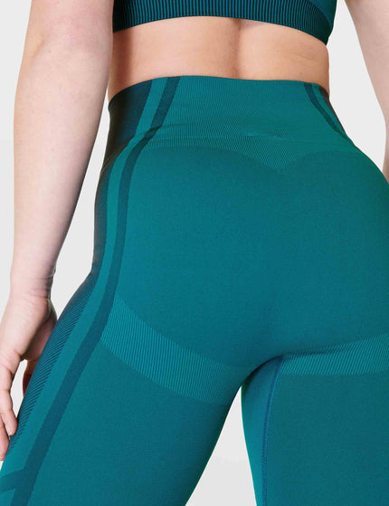 Sweaty Betty Silhouette Sculpt Seamless Workout Leggings - Reef Teal Blue/Navy Blueimages4- The Sports Edit