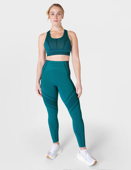 Sweaty Betty Silhouette Sculpt Seamless Workout Leggings - Reef Teal Blue/Navy Blueimages6- The Sports Edit