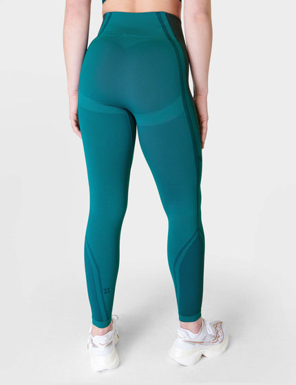 Sweaty Betty Silhouette Sculpt Seamless Workout Leggings - Reef Teal Blue/Navy Blueimages2- The Sports Edit