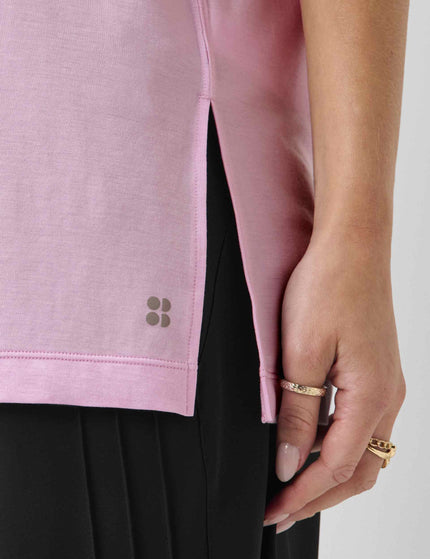 Sweaty Betty Soft Flow Studio Longline Tank - Lilac Pinkimages3- The Sports Edit