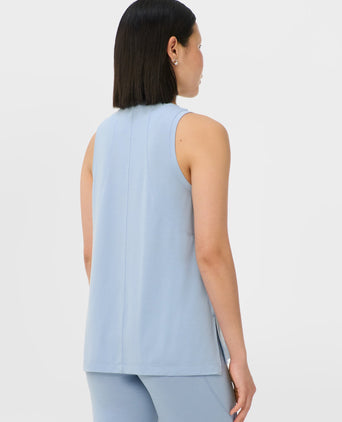 Soft Flow Studio Longline Vest - Laguna Blue