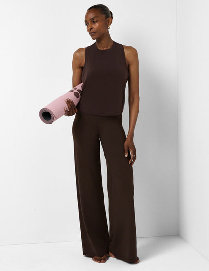 Sweaty Betty Soft Flow Studio Twist Back Vest - Espresso Brownimages5- The Sports Edit