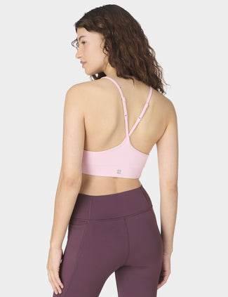 Soft Ribbed Bra - Frost Pink