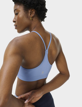 Spirit Restored Yoga Bra - Faded Blue