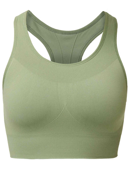 Sweaty Betty Stamina Seamless Sports Bra - Bracken Greenimages5- The Sports Edit