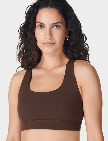 Sweaty Betty Super Soft Reversible Bra - Brown Python Print/Cacao Brownimages2- The Sports Edit