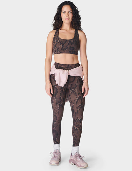 Sweaty Betty Super Soft Reversible Bra - Brown Python Print/Cacao Brownimages7- The Sports Edit