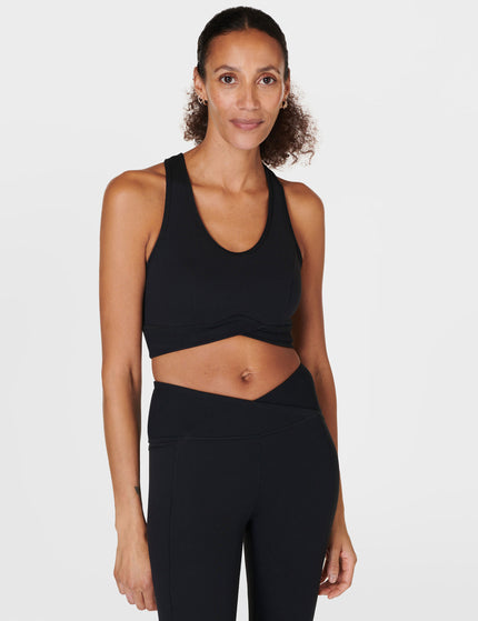 Sweaty Betty Super Soft Ultra-Lite Wrap Light support sports bra - Blackimages6- The Sports Edit
