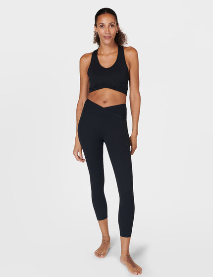 Sweaty Betty Super Soft Ultra-Lite Wrap Light support sports bra - Blackimages5- The Sports Edit