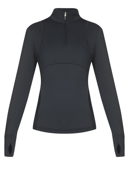 Sweaty Betty Therma Half Zip Midlayer - Blackimages7- The Sports Edit