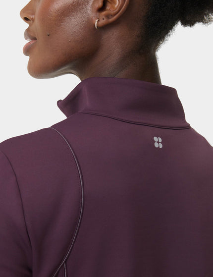 Sweaty Betty Therma Half Zip Midlayer - Neptune Purpleimages4- The Sports Edit