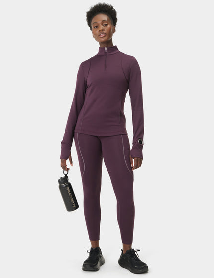 Sweaty Betty Therma Half Zip Midlayer - Neptune Purpleimages6- The Sports Edit
