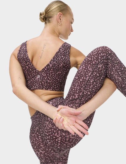 Sweaty Betty Ultimate Studio 7/8 Leggings - Brown Soft Dot Printimages5- The Sports Edit